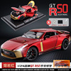 Metal racing car, realistic high-end car model, transport, jewelry for boys, scale 1:24