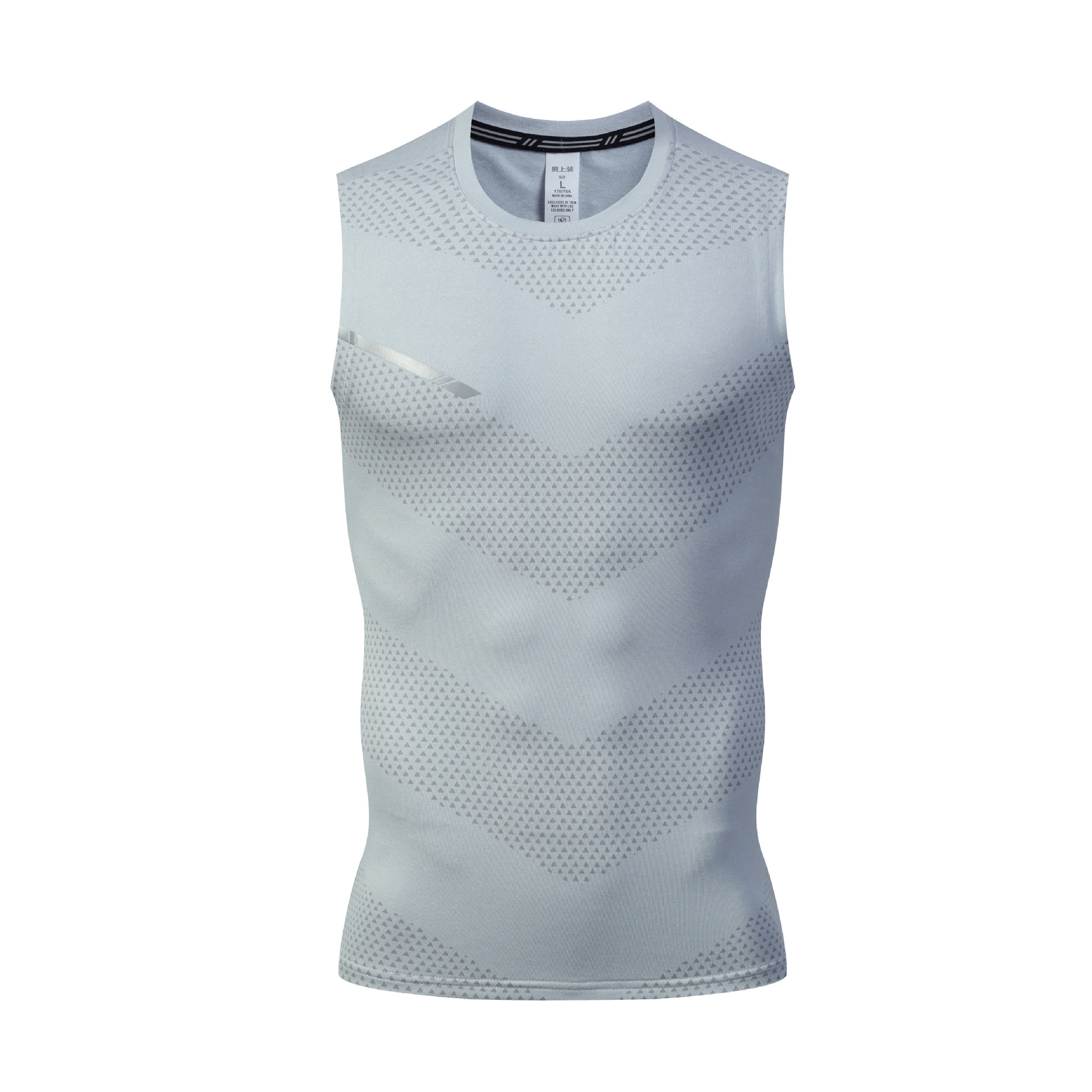 Men's Summer Ice Silk Sleeveless Vest, Thin Quick-Dry Fitness Tank Top, Sweat-Absorbent Trendy Sports Undershirt
