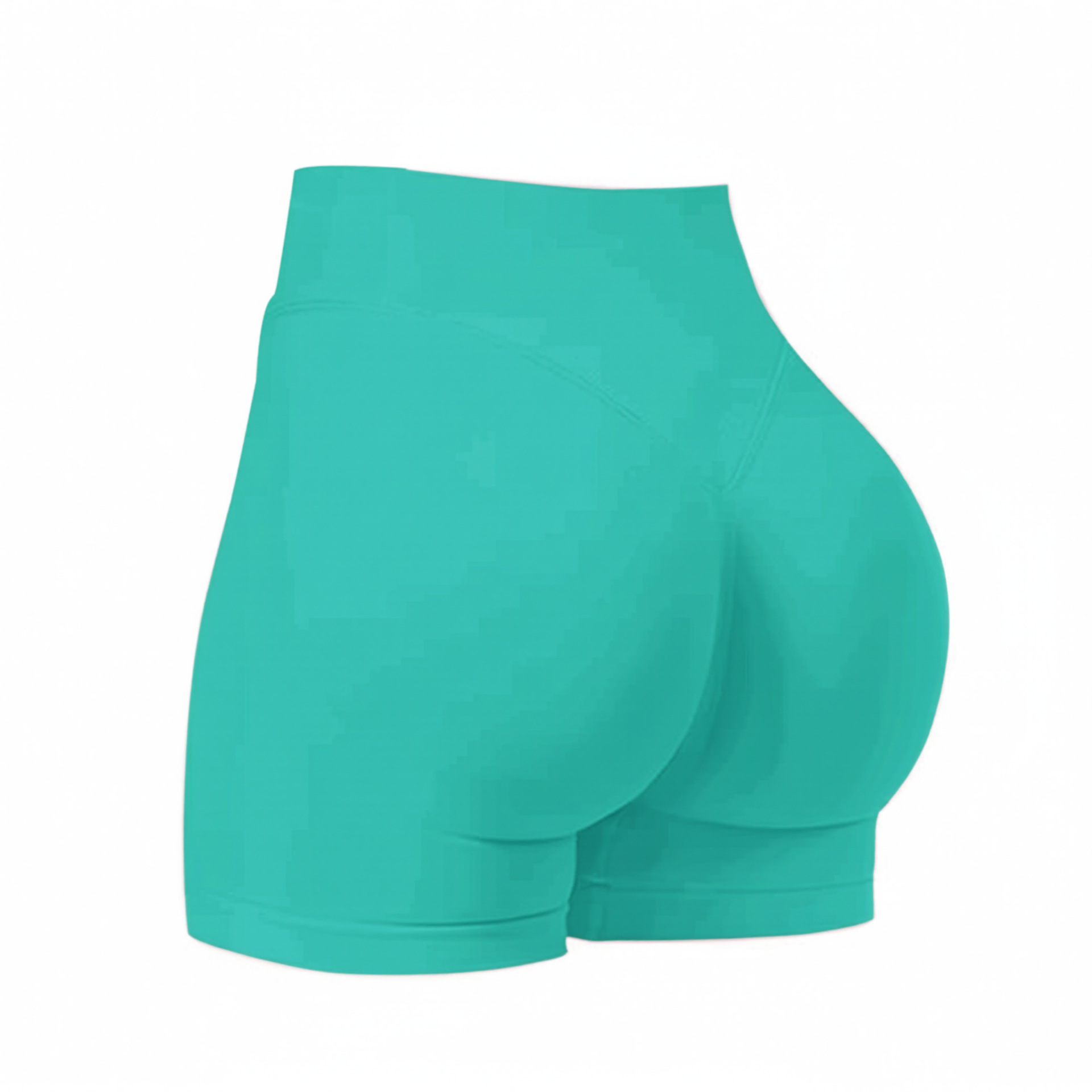 Cross-border sin costura alta cintura alta hips mel mel桃 hips al aire libre tres puntos pantalones cortos para correr y ejercicios de fitness pantalones cortos de yoga