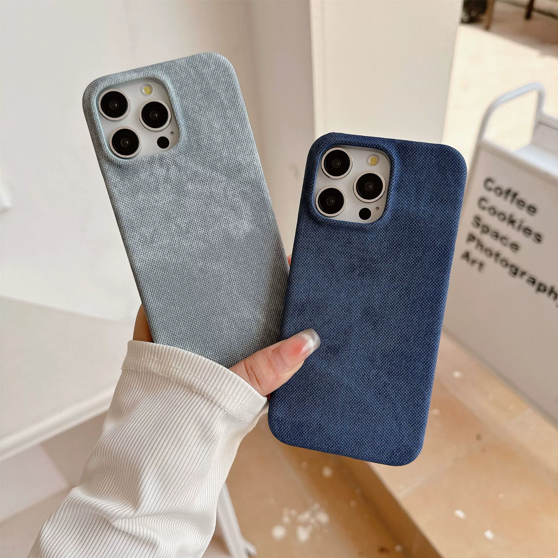 Apple, деним, совместимый чехол для телефона, iPhone 16, iPhone 16 Pro, простой и элегантный дизайн, iphone, 17promax, стиль высокого качества