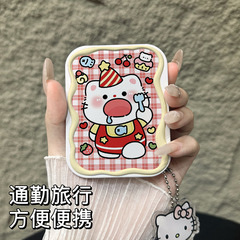 Insの新型の小さい鏡の化粧鏡は携帯で折りたたみます。