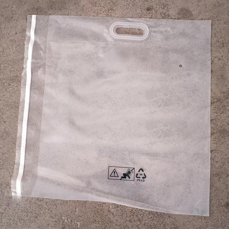 Spot Thickened Paste Pocket Pillow Packaging Bag Transparent Hole Digging Handbag Dust Bag Moisture-proof Pillow Bag