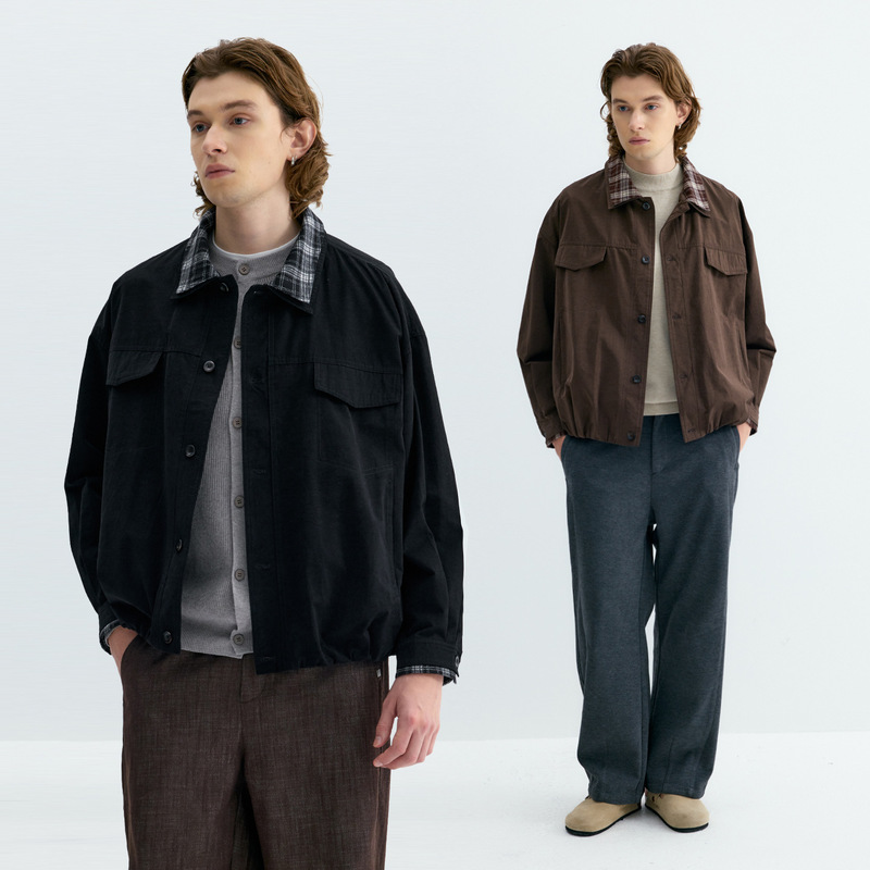 Yutang Barn-Style Faux Two-Piece Patchwork Oversized Jacket for Men and Women, New Autumn/Winter 2026 Versatile Commuter Casual Coat Yutang Barn-Style Faux Two-Piece Patchwork Oversized Jacket for Men and Women, New Autumn/Winter 2026 Versatile Commuter Casual Coat