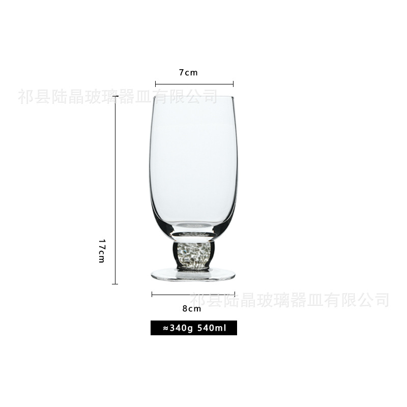 Lu Jing negro flor semilla Copa artificial soplado Copa vino cristal vidrio hogar vidrio vino vidrio