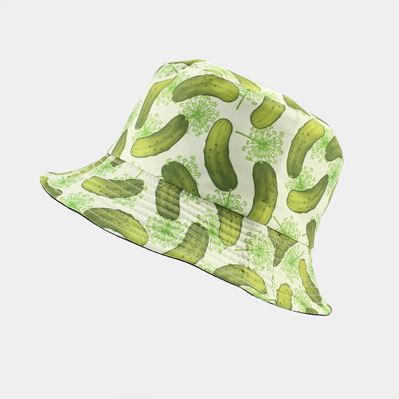 120g Weight Bucket Hat Hats Type Daily Occasion Polyester Material Printing Pattern Women's Elegant Basic Printing Printing Flat Eaves Bucket Hat