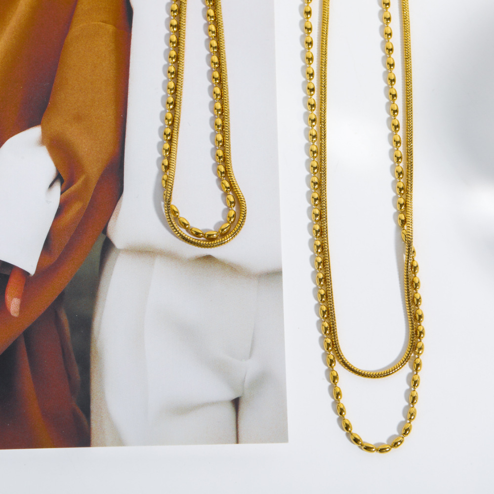 Retro Heart Shape Daisy Titanium Steel Enamel Artificial Pearls Turquoise Shell Necklace 1 Piece