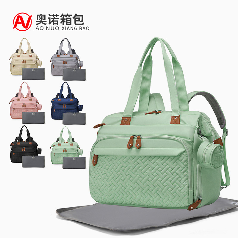 Bolsa de gran capacidad para mamás con bebés, mochila de ocio, mochila de hombro ligera, bolsa de hombro portátil para madre y bebé.