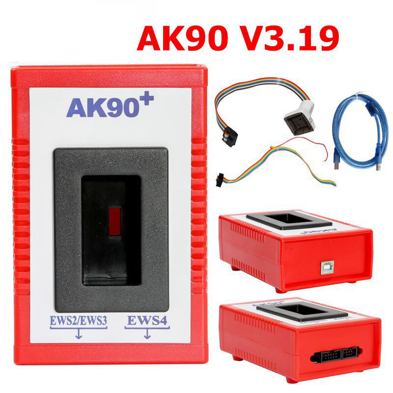 跨境V3.19 AK90+ Key Programmer  EWS防盗AK90汽车钥匙匹配仪