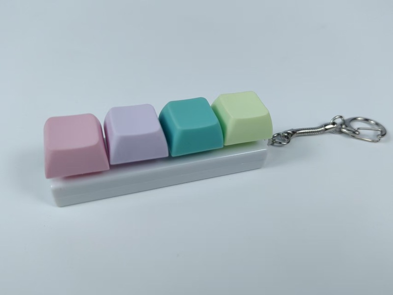 跨境解压按键创意俄罗斯减压方块键盘马卡龙降压键帽钥匙扣小挂件|undefined