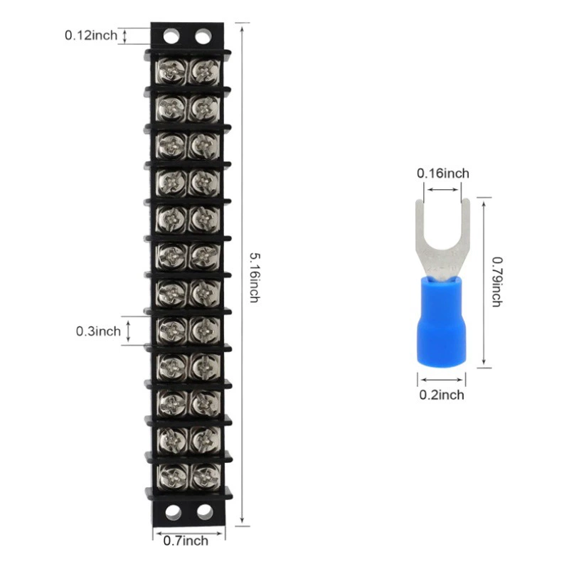 2 штуки из 12 клеммных колодок 20-30A200v-450v двухрядный винтовой клеммный блок 48 шт. Разъем