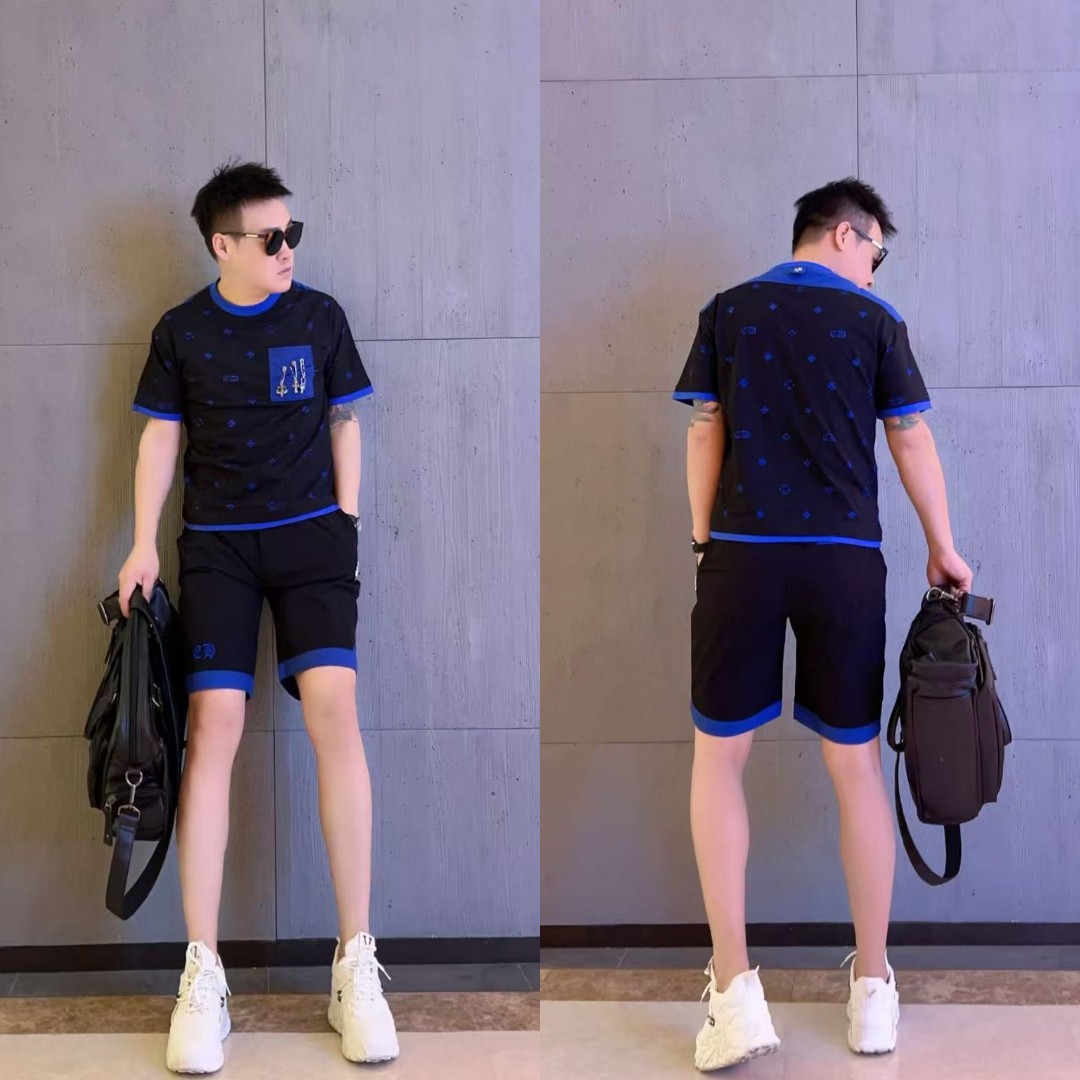 2026 Summer New Men's Casual Suit - Stylish, Breathable, Versatile, Short-Sleeve and Shorts Two-Piece Set