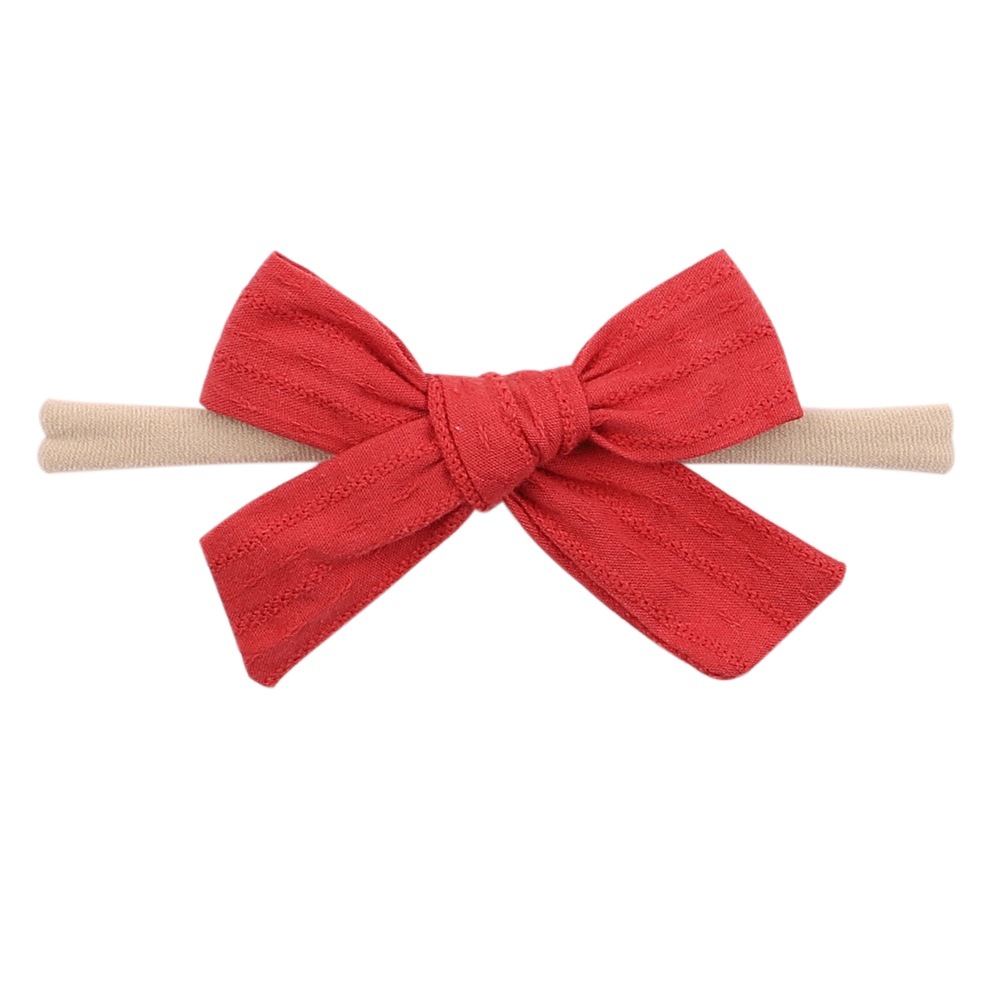 Wholesale Solid Color Bowknot Children's Hairband Nihaojewelry display picture 9