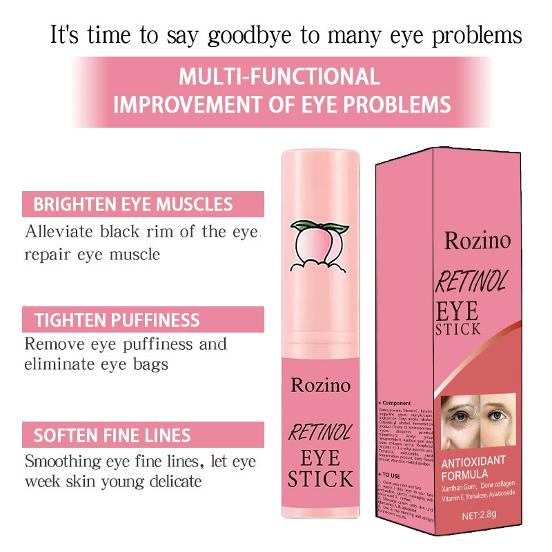 Трансграничное пятно ROZINO Ретинол крем для глаз, чтобы осветлить темные круги, уменьшить отечность, чтобы увлажнить и увлажнить