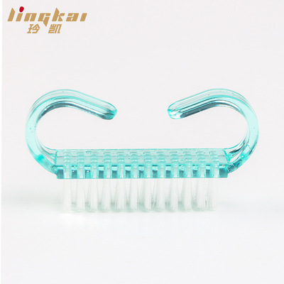指甲刷厂家美甲工具小号牛角刷透明羊角刷清洁灰尘塑料小礼物刷子