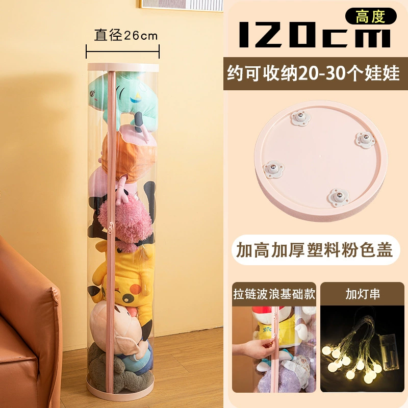 Doll with zipper, storage system, plush plastic toy for bedroom, custom-made