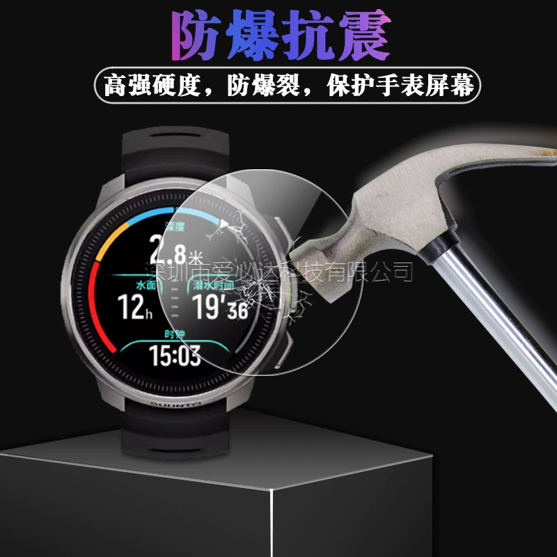 Подходит для температурной пленки для часов Temperature Ocean Songtuo RACE/RACE 2, защита для зрачка, фиолетовая защитная стеклянная пленка RACES