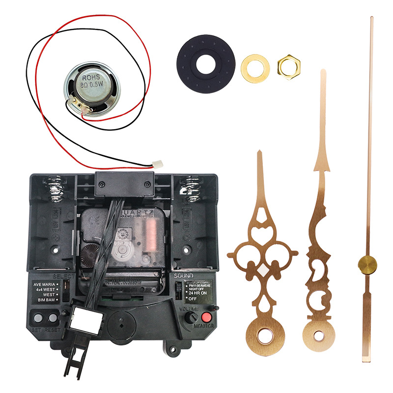 Sol marca Ximin templo 4 tipos de música hora temporizador integrado 300g swing reloj movimiento DIY reloj Accesorios