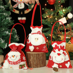 国境を越えたクリスマスプレゼント袋平安夜リンゴ袋児童ギフト袋手提げ袋帽子漫画キャンディー袋
