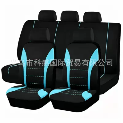 Universal seat cover — Other Overseas Countries - lake-blue-9-piece-set-five-seats