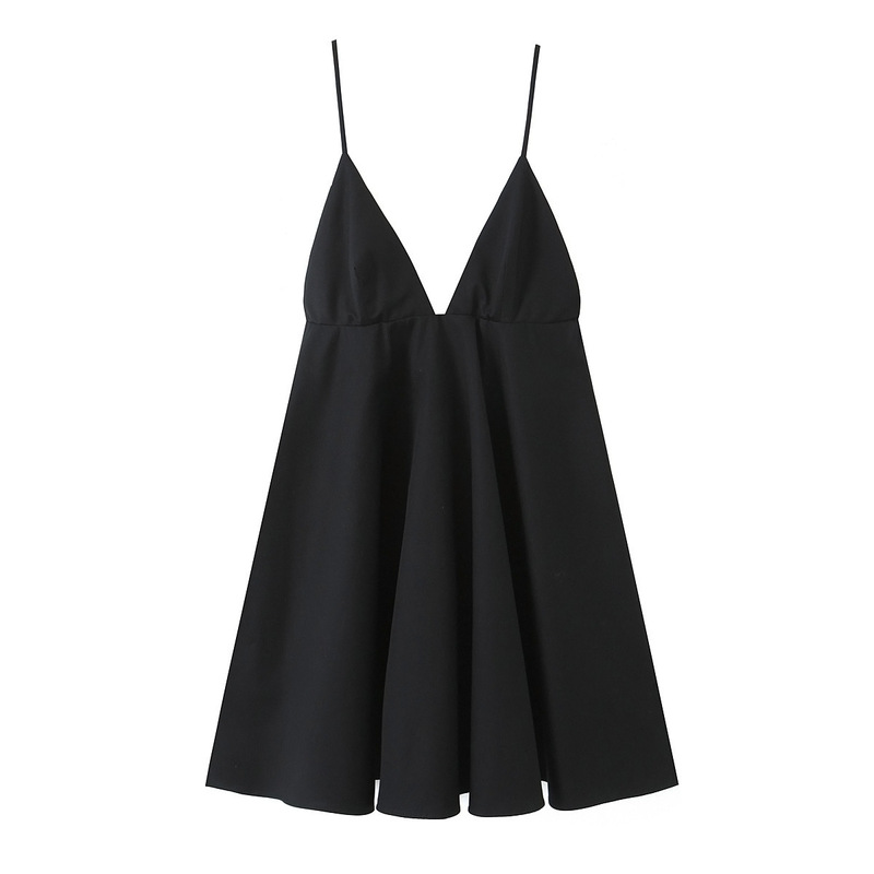 6026- New Women's Clothing, Deep V-Neck Sleeveless Short Camisole Dress for Women 6026- New Women's Clothing, Deep V-Neck Sleeveless Short Camisole Dress for Women
