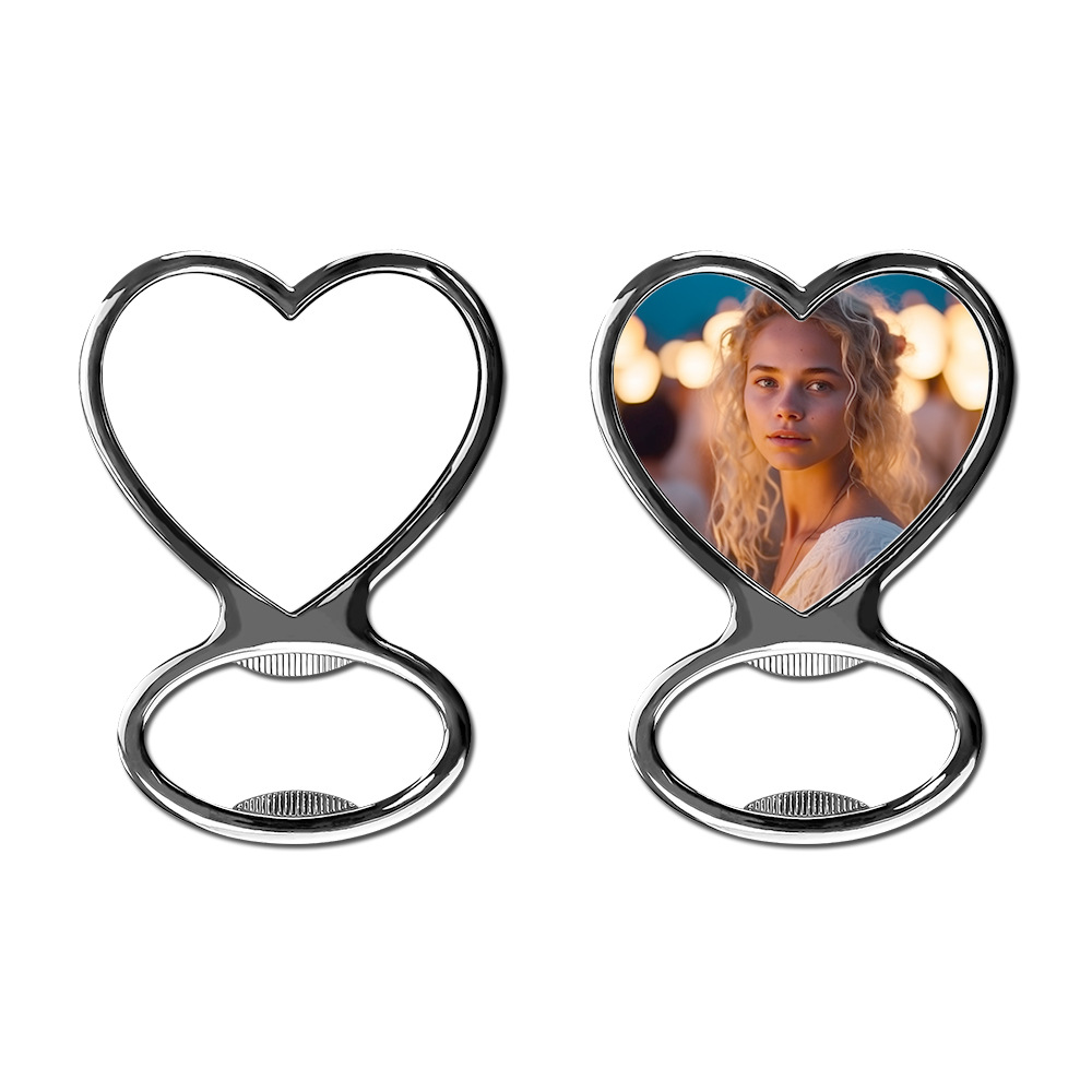 Abrebotellas de impresión de transferencia térmica abridor de botellas magnético de metal Promoción de la exposición pequeño regalo abrelatas material