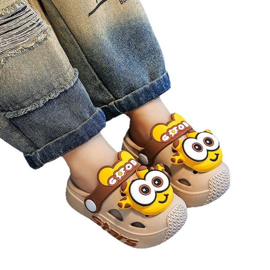 Children's Slippers Summer Girls' Baby Indoor Soft Bottom Non-slip Cartoon Cute Sandals and Slippers Boys Beach Hole Shoes