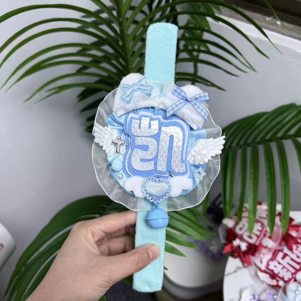 王俊凯（凯）啪啪圈左奇函（奇）啪啪圈啪啪圈应援挂件姓名蕾丝蝴