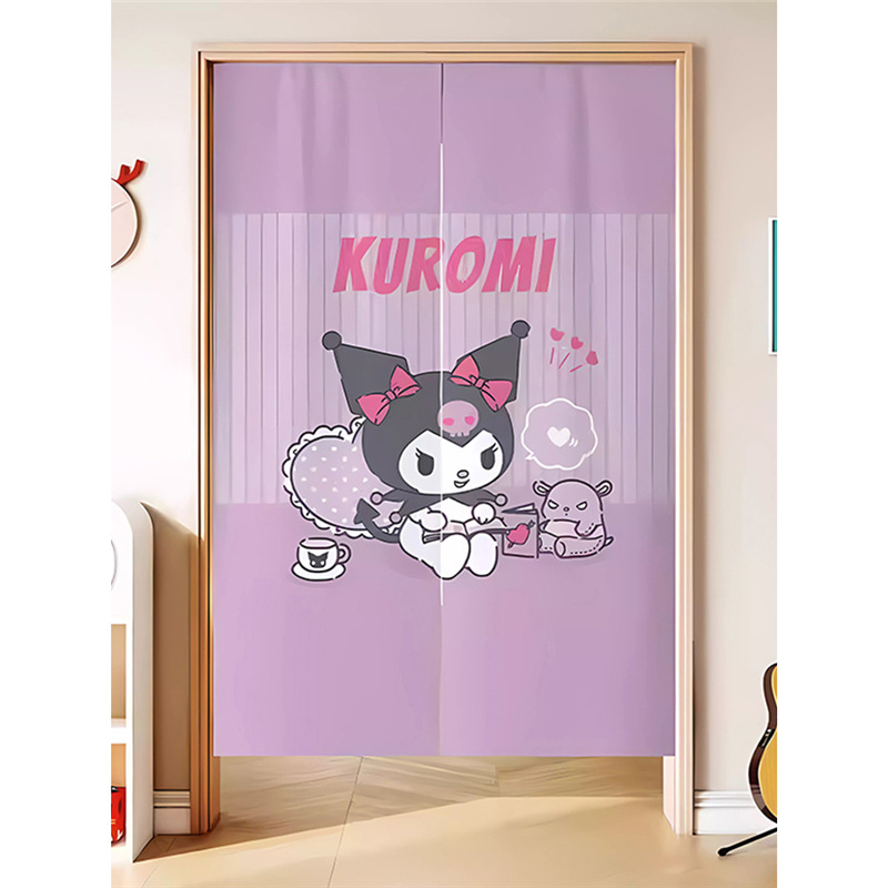 Door Curtain Room Blocking Children's Room Bathroom Cartoon Curtain Half Curtain Toilet Hanging Cloth Partition Home Curtain Bedroom Half