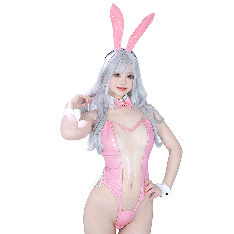 Original Bunny Girl Cos Sexy Intimates Sexy Small Breast Uniform Set Goddess of Victory Nikki Jumpsuit