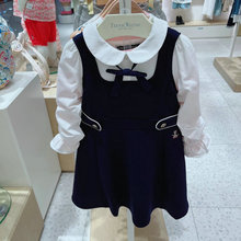 原D韩版女童秋款可拆领结假两件连衣裙TKOM223852K-00一件代发