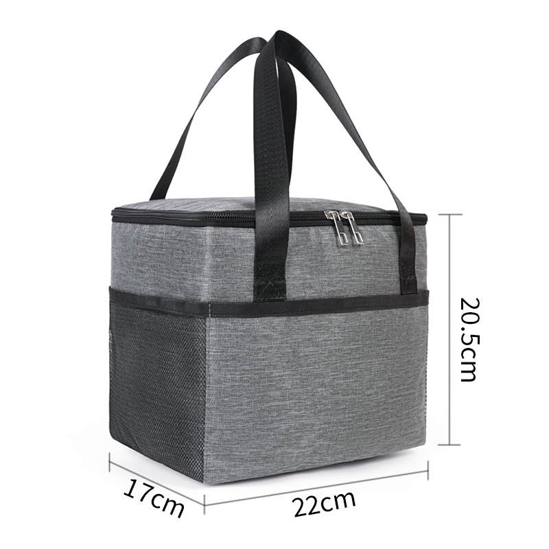 Bolsa de almuerzo portátil simple, bolsa de almuerzo, bolsa de aislamiento térmico, bolsa de picnic al aire libre para el trabajo y la escuela, bolsa de alimentos frescos, bolsa de hielo, bolsa de bento