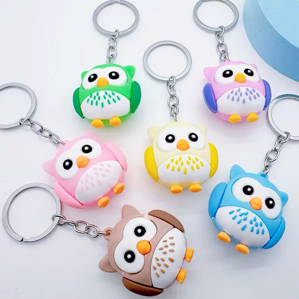 Factory Direct Sale of Cute Owl Plush Keychains, Hanging Accessories, Student Couple Dolls, Small Gifts for Events