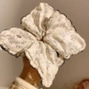 26#Flower printed lace square scarf circle-21cm
