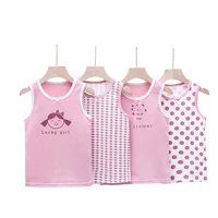 2023 Детское летнее платье из чистого хлопка Class A Жилет для девочек Baby Wenzhou Baby Girl Милая детская лайкра без рукавов