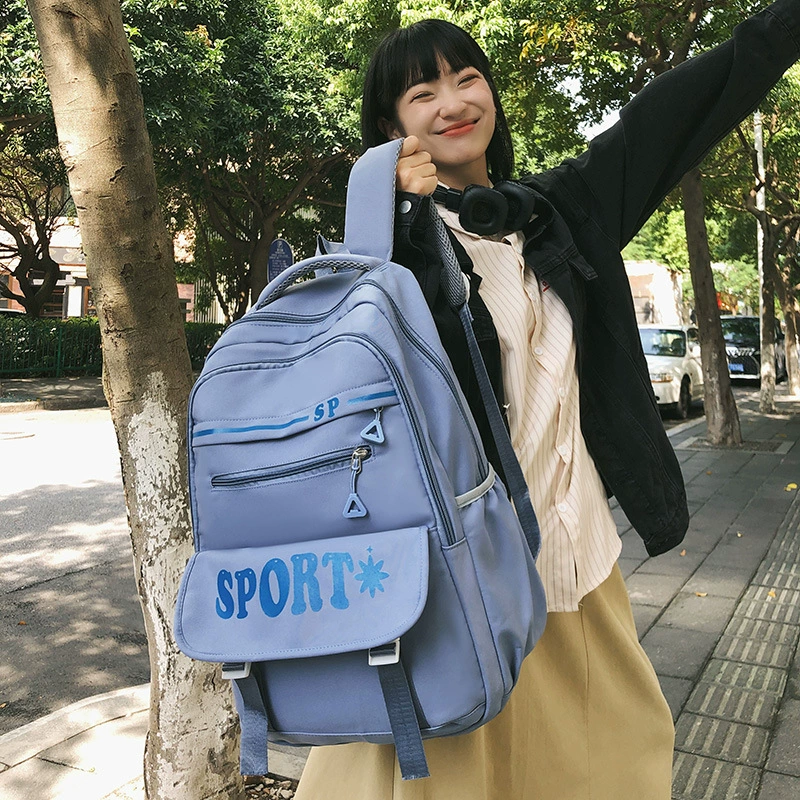 Universal backpack for students, capacious laptop for traveling