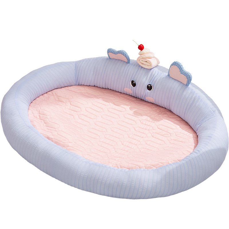 26 años primavera y verano adorable modelado fresco nido oval que osos almohadilla de peluche perro pequeño y mediano perro nido gato mascota