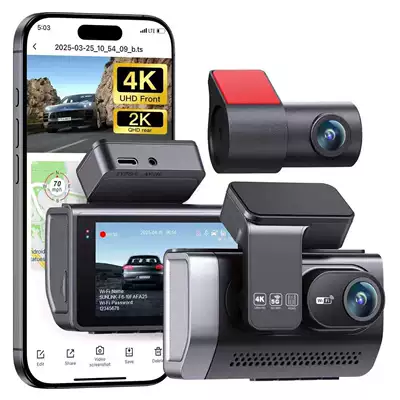 Cross-Border High-Definition Car Dashcam 4K Dashcam 2026 New Model Wire-Free 4K Dashcam