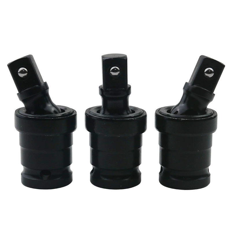 Универсальный шарнир пневматического пистолета 1/2 дюйма Большая муха, вращающаяся на 360 градусов, черное соединение, адаптер для торцевого ключа для ремонта автомобилей