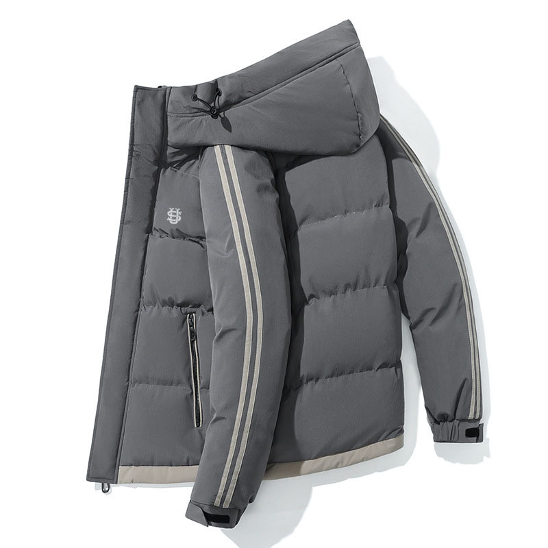 Men's Clothing Winter Warm Men's Cotton Coat Thickened Hooded Casual US Embroidered Cotton Coat Workwear Fashion Cold Proof Jacket_voghion.com