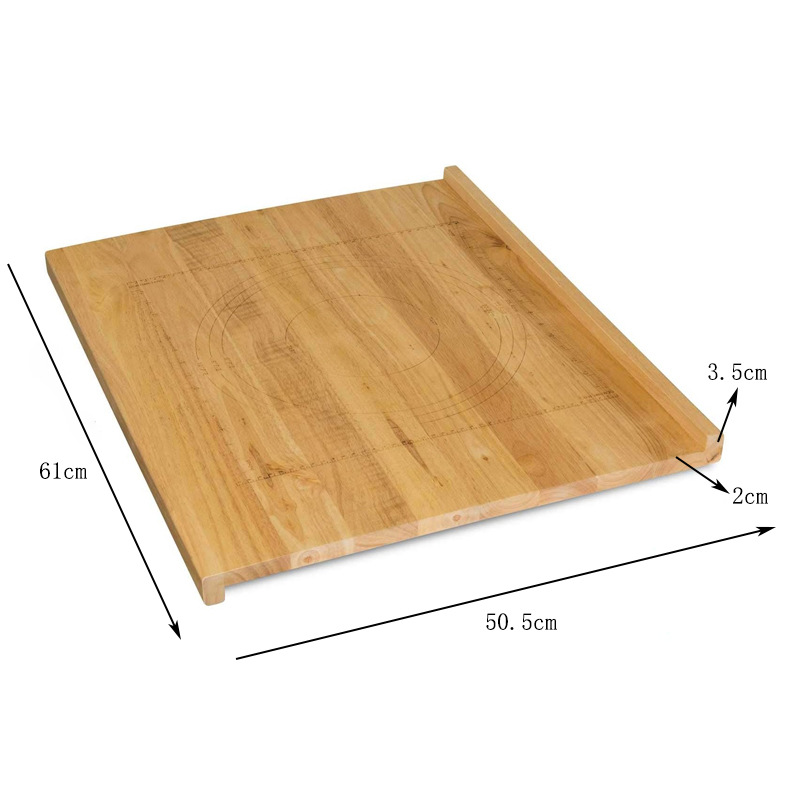 Tabla de cortar de madera Tablero de corte grande para el hogar Tablero rodante Tablero de corte multifuncional creativo Fruta y verdura Suplemento de alimentos para bebés Tabla de cortar
