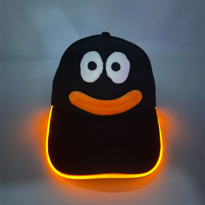 Gorra de béisbol LED para correr de noche protección solar estilo unisex gorra brillante para fiestas bares y baile callejero