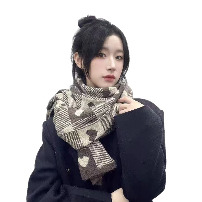 小清新针织围巾女保暖防风日系甜美优雅学生毛线围脖批发冬季保暖|undefined