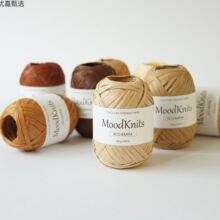 MOODKNITS�h�����Ʋݾ��޲�ñ�Ӱ���DIY�h��Ѻþ�����ECO RAFFIA