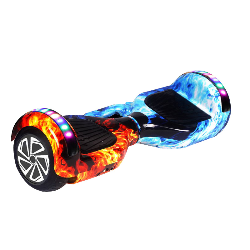 빨간색과 파란색 불꽃