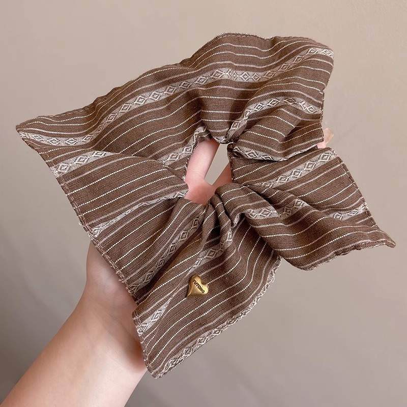 Cuerdas de cabeza cuadradas 2025 nuevas líneas retrógradas de alto nivel anillo de pelo de intestino grueso banda de goma duradera adornamiento para el cabello