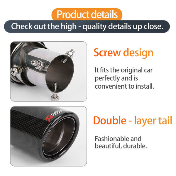 Special tail throat for downward bending of car exhaust pipe…