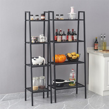 家用落地梯形置物架储物客厅多层收纳铁艺架卧室阳台花架书架