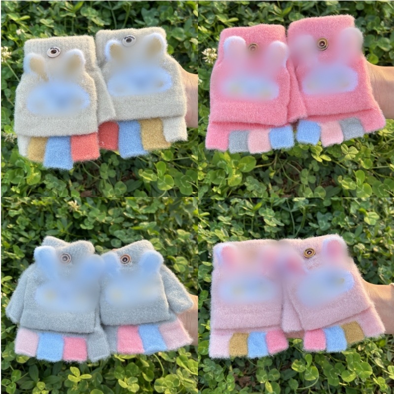 Children's demi-season warm gloves for men and women girl's for…