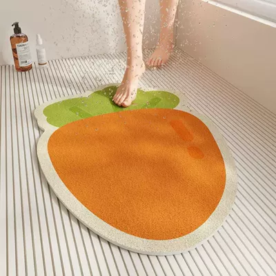 design, dirt-resistant and easy to clean Avtomobil döşəmə paspasları - fresh-carrot-4060cm