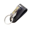 Keychain men's key chain wears belt waist hanging double -ring simple leather can take off the waist -to -waist